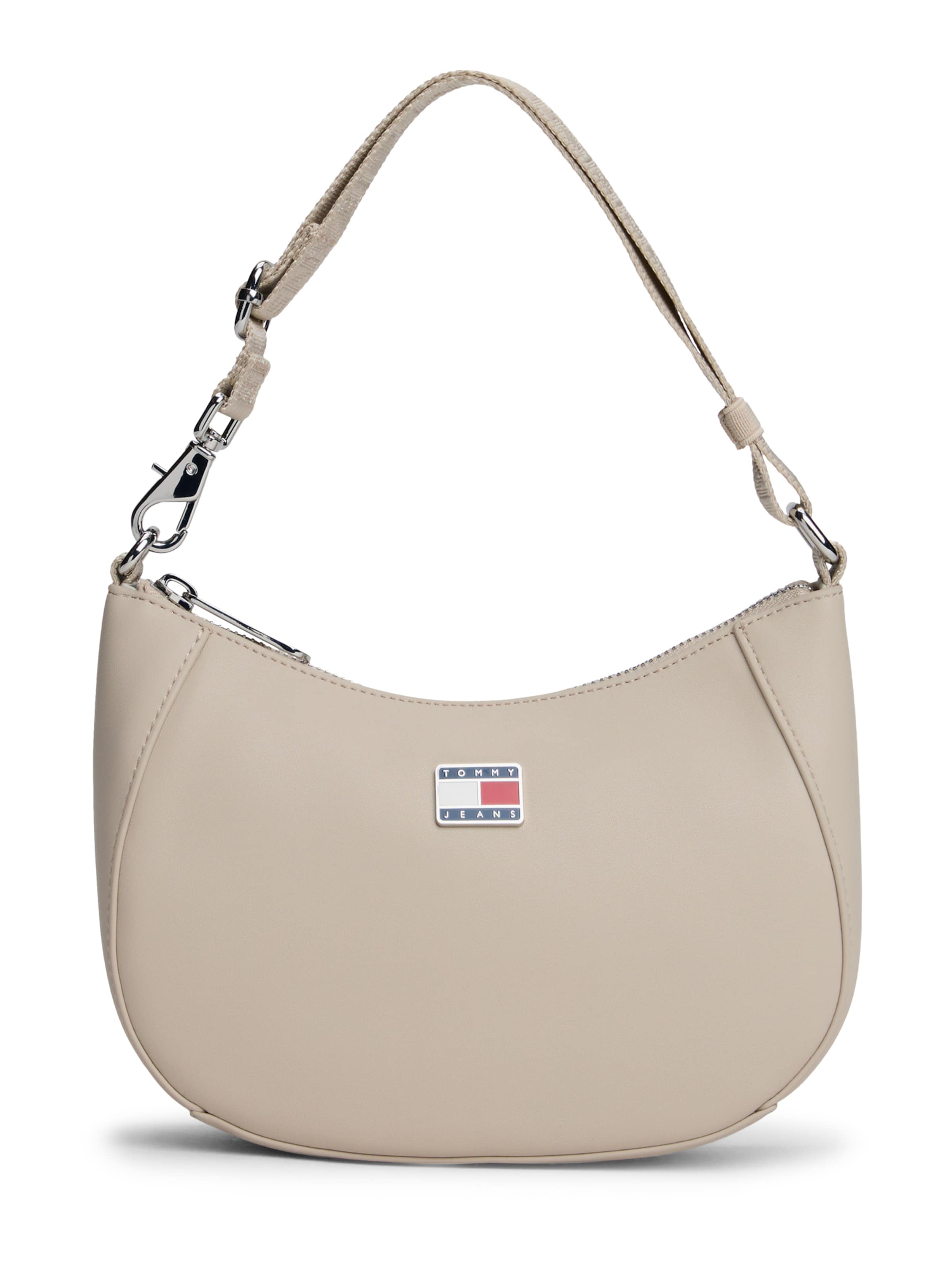 Tommy Jeans Чанта за през рамо в бежово: отпред