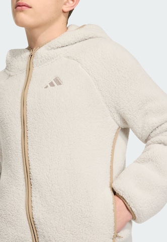 ADIDAS TERREX Athletic fleece jacket 'Xploric' in Beige
