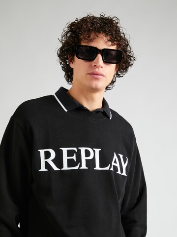 REPLAY - Sweatshirt em preto