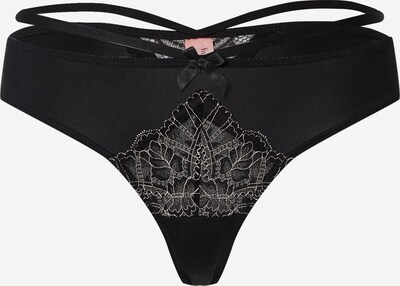 Hunkemöller String in schwarz / weiß, Produktansicht
