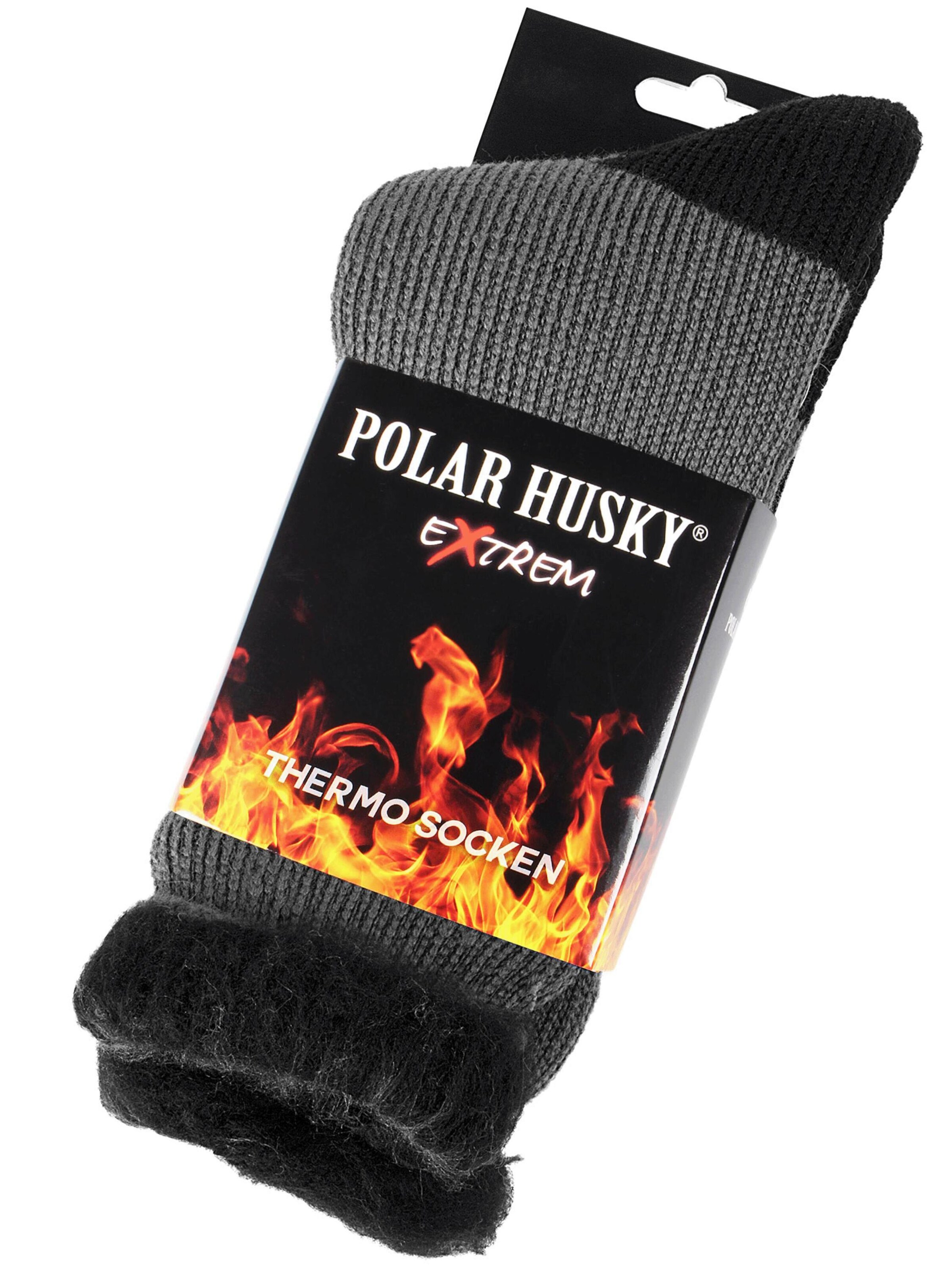 Chaussettes 'Extrem Hot' Polar Husky en gris