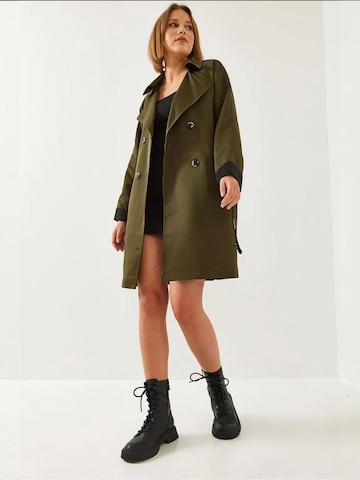Manteau mi-saison Bianco Lucci en vert
