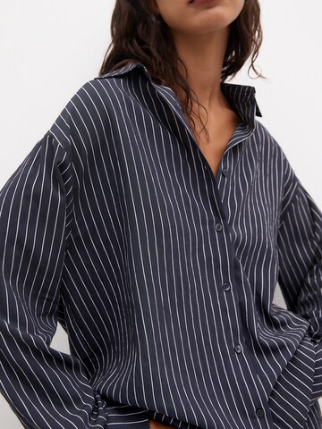 Pull&Bear Bluse in Blau