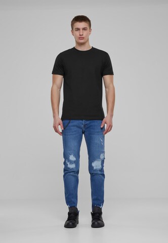 2Y Premium Tapered Jeans in Blau