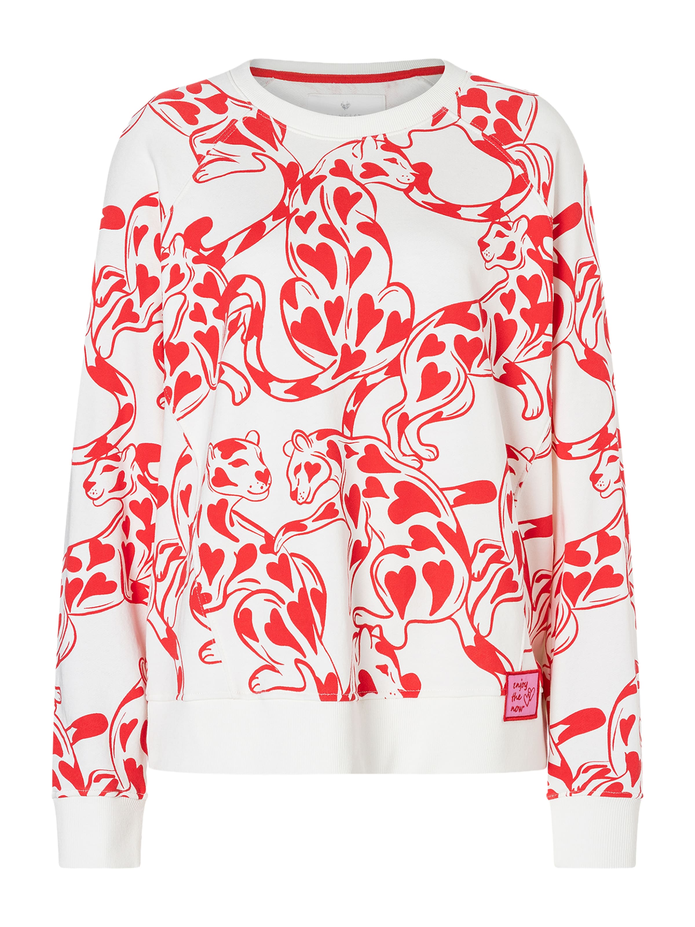 Sweat-shirt 'Lana' LIEBLINGSSTÜCK en blanc : devant