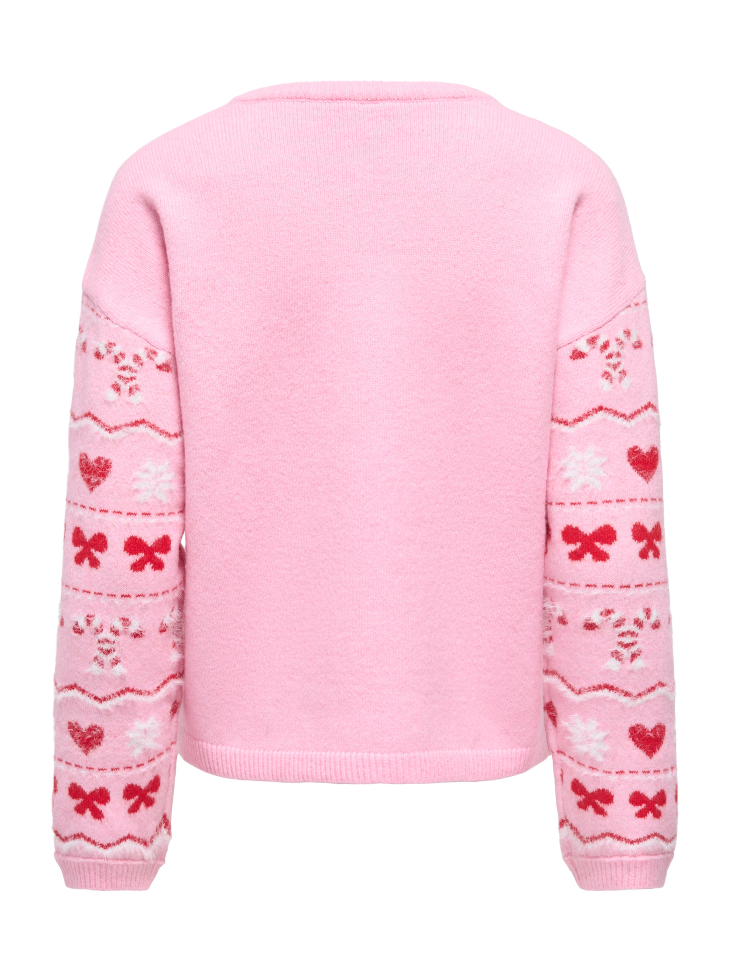 ONLY - Jersey 'ONLXMAS SNOWIE' en rosa
