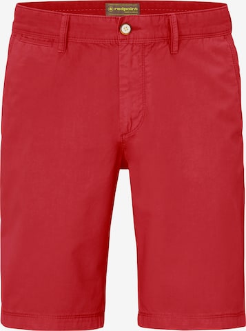 REDPOINT Chino Pants in Red: front