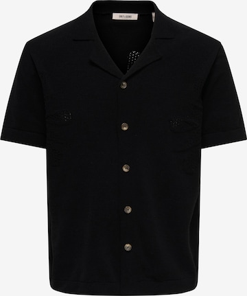 Vestes en maille 'ONSJam' Only & Sons en noir : devant