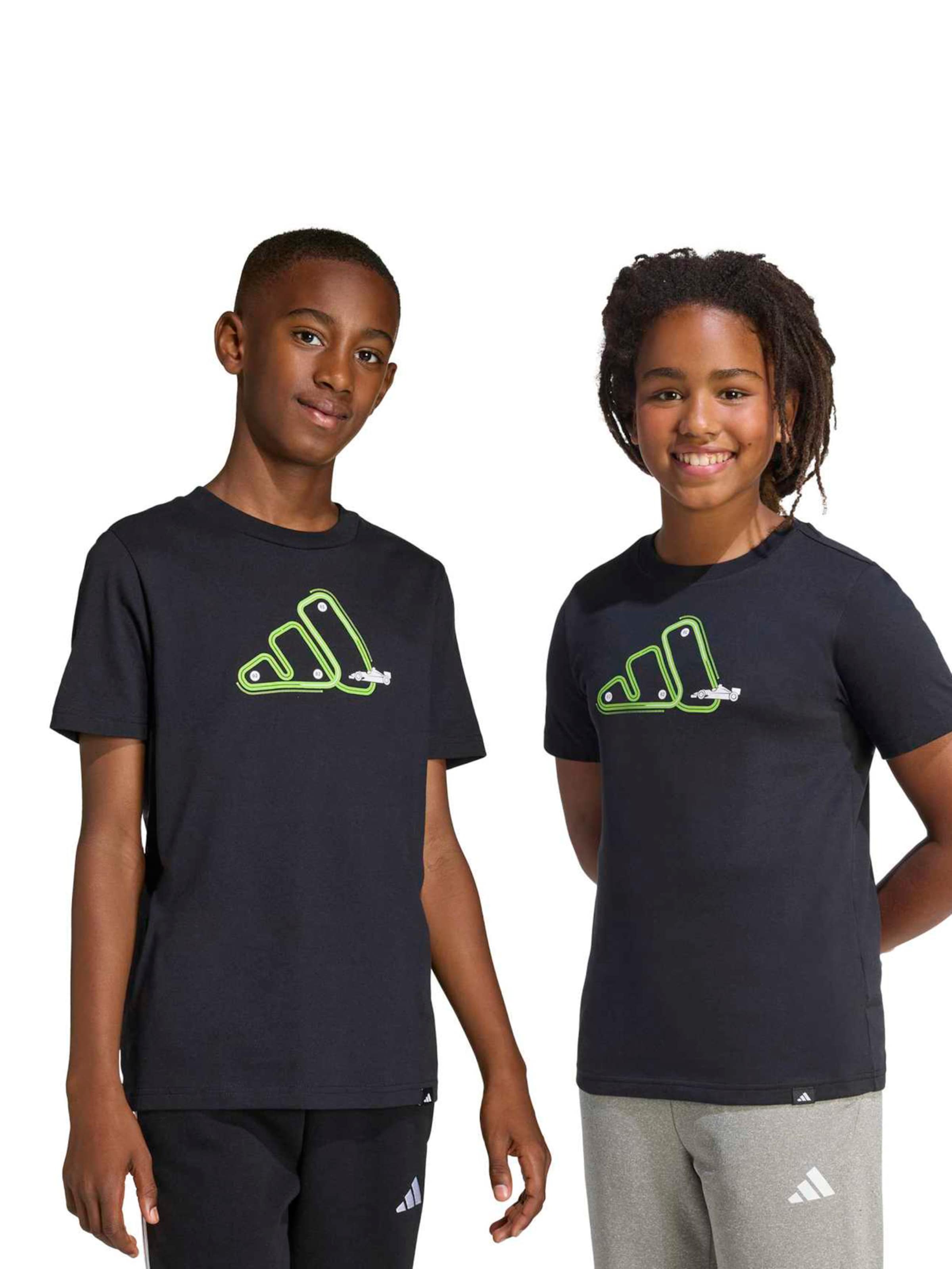 ADIDAS SPORTSWEARTehnička sportska majica - crna boja: prednji dio