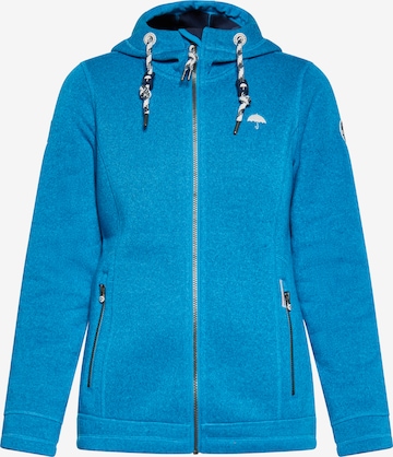 Schmuddelwedda Fleece jas in Blauw: voorkant