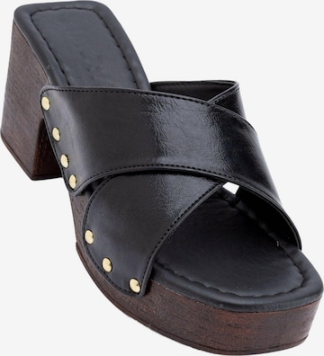 Limoya Mules 'Jamela' in Black: front