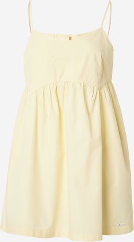 Tommy Jeans - Vestido de verano en amarillo: frente