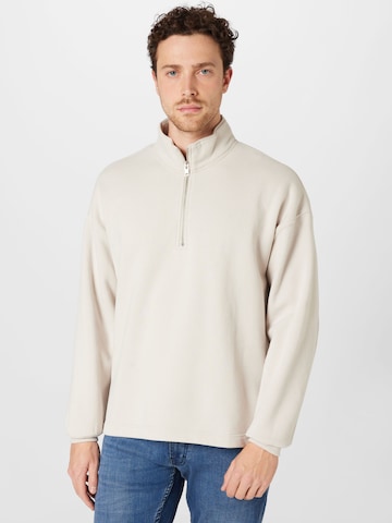 Abercrombie & Fitch Sweatshirt i hvid: forside