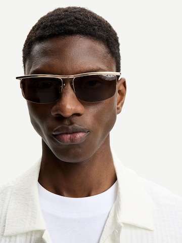 Lunettes de soleil Bershka en marron : devant