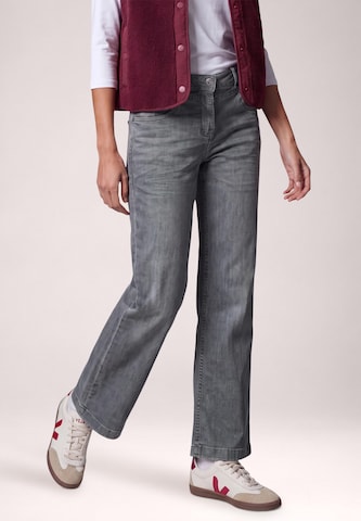 CECIL Wide leg Jeans 'Neele' in Grijs: voorkant
