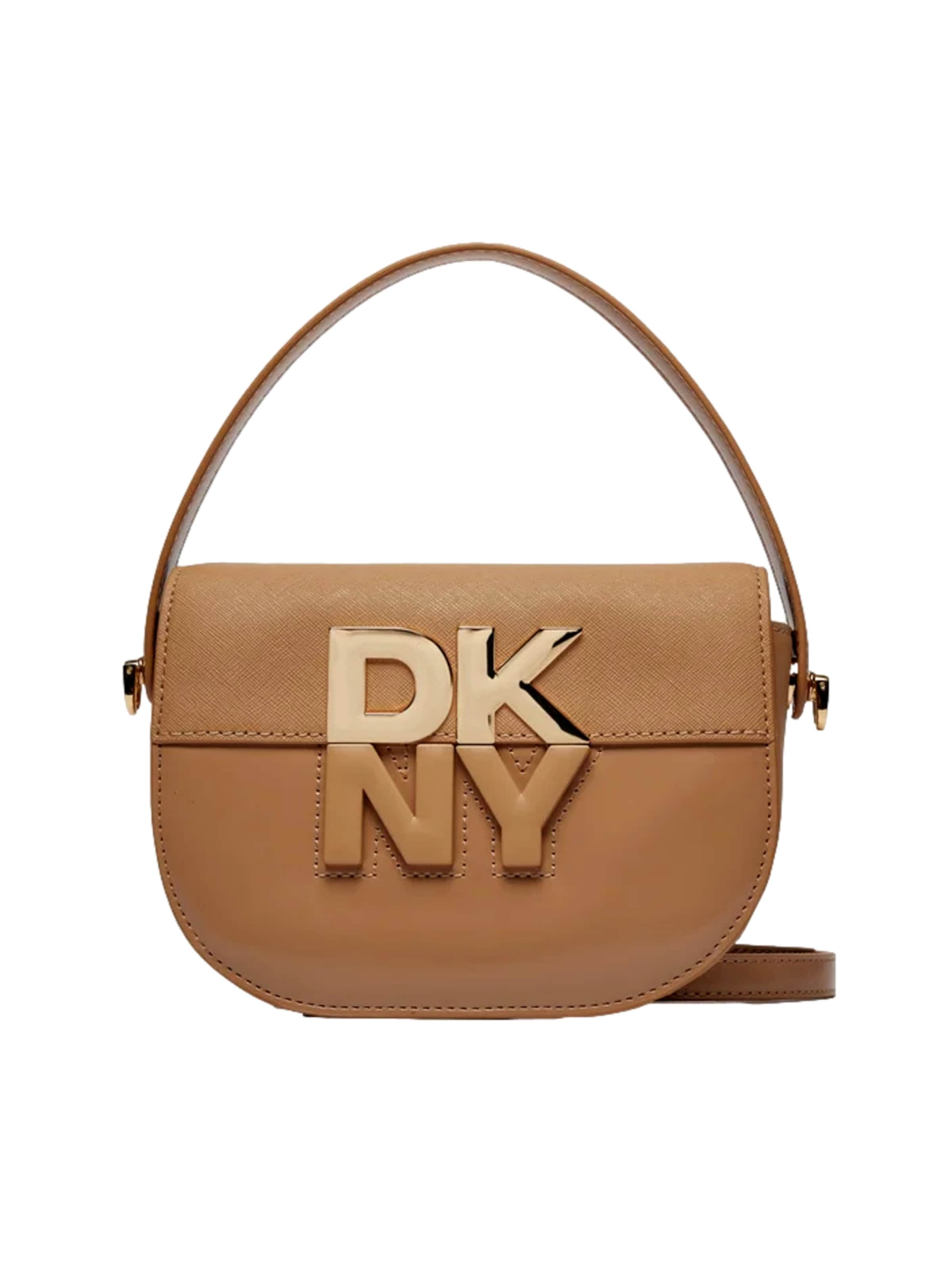 Borsa a tracolla 'Echo' di DKNY in marrone: frontale
