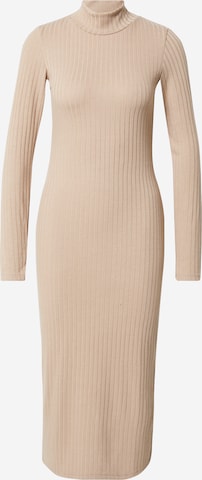 PIECES Knitted dress 'Fioni' in Beige: front