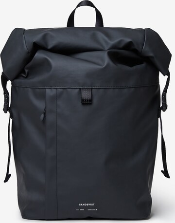 SANDQVIST Backpack 'Konrad' in Black: front