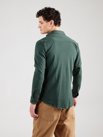Coupe slim Chemise 'CF Arthur' Casual Friday en vert
