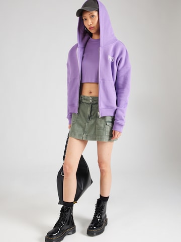 Pequs Zip-Up Hoodie in Purple