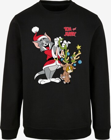 ABSOLUTE CULT Sweatshirt 'Tom And Jerry - Reindeer' in Schwarz: predná strana