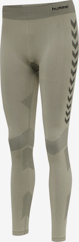 Skinny Pantalon de sport 'First' Hummel en vert