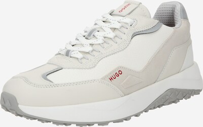 HUGO Sneaker low 'Kane' i beige / grå / rød / hvid, Produktvisning