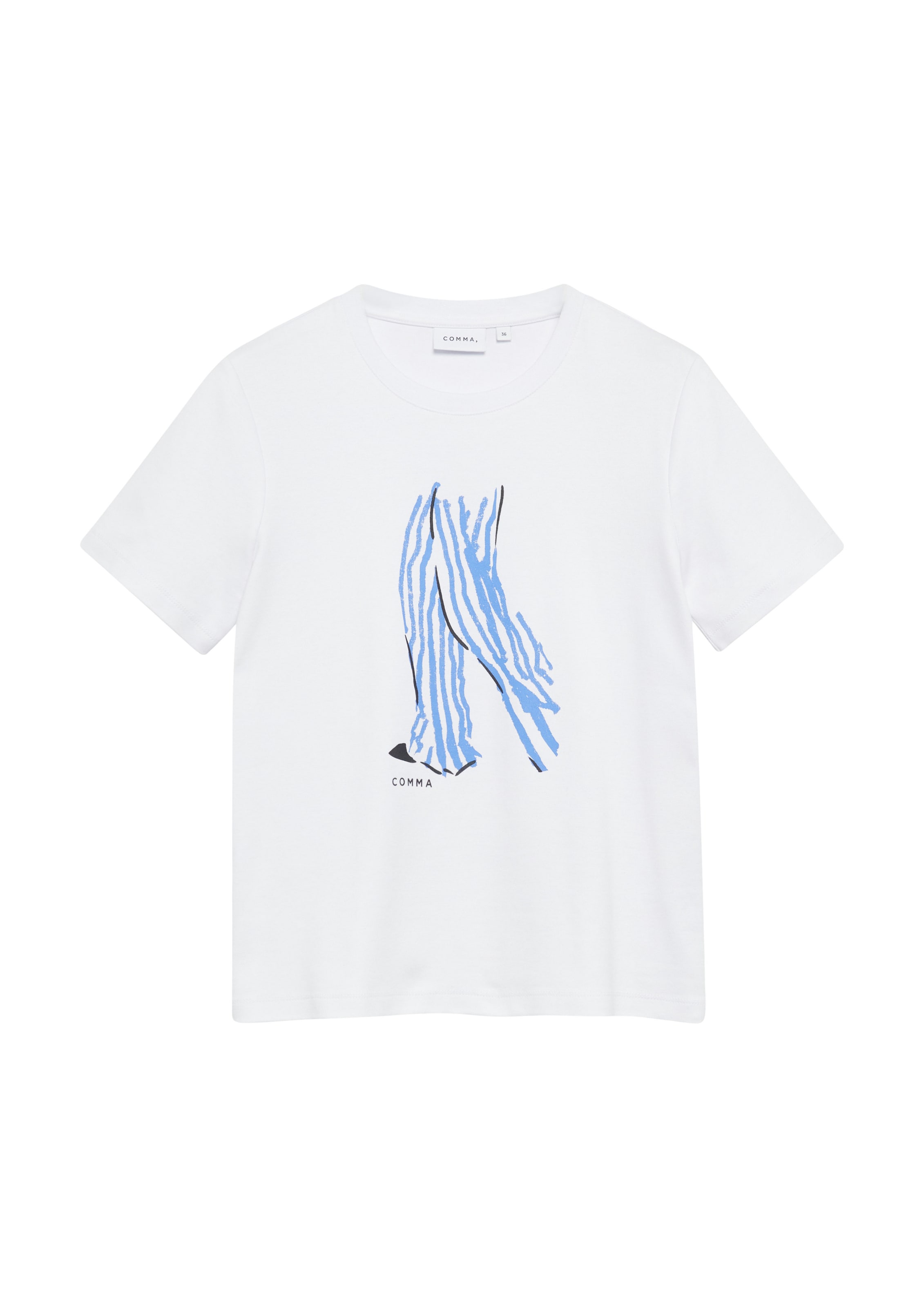 COMMA Shirt in White: front