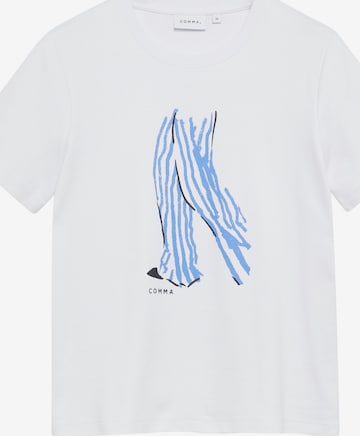 COMMA T-Shirt in Weiß: Vorderseite
