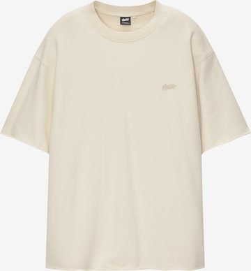 Pull&Bear T-shirt i beige: framsida