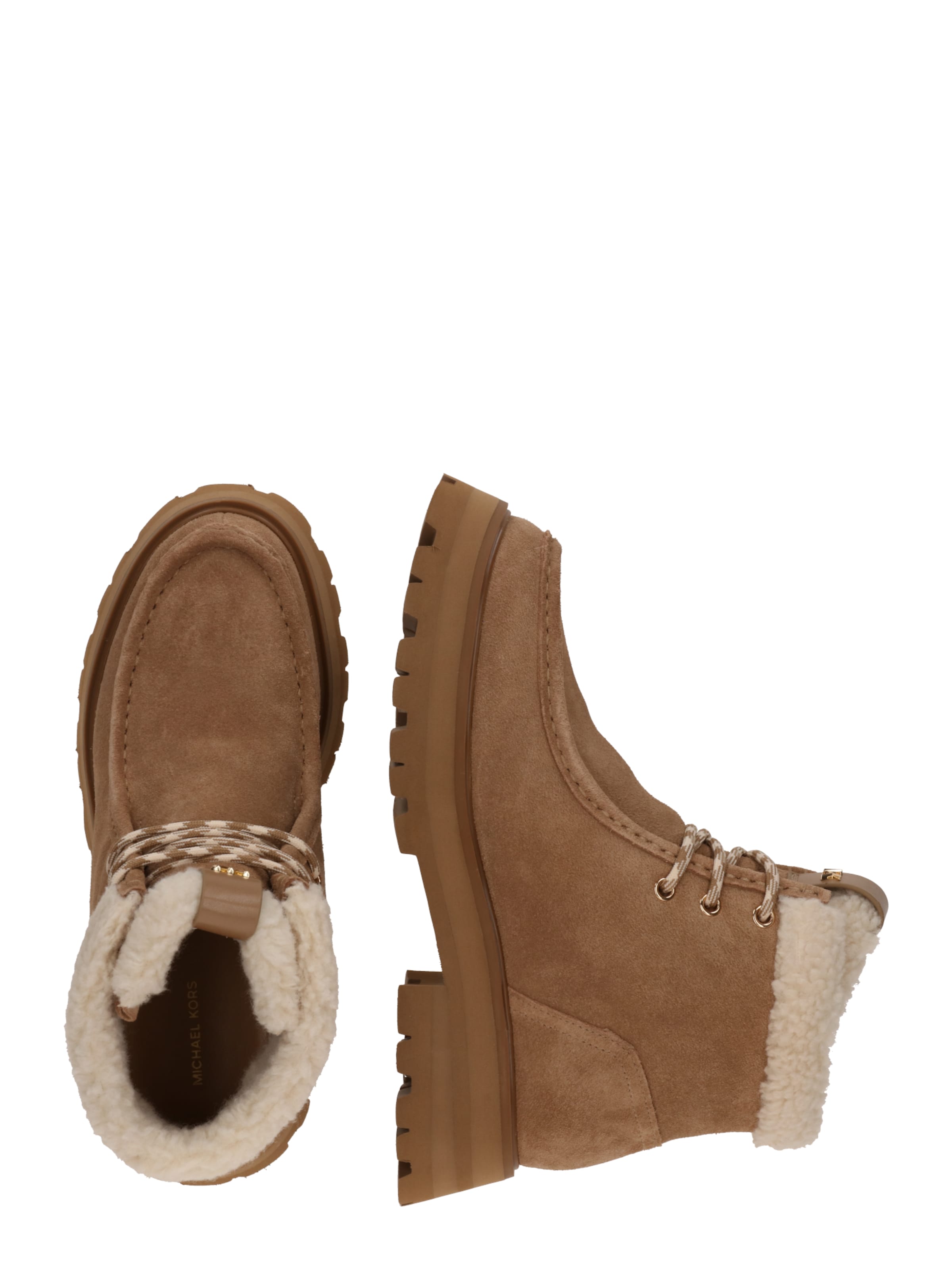 MICHAEL Michael Kors Μποτάκι με κορδόνια 'CADE' σε καφέ