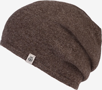 Roeckl Muts ' BUSINESS CASHMERE ' in Bruin: voorkant