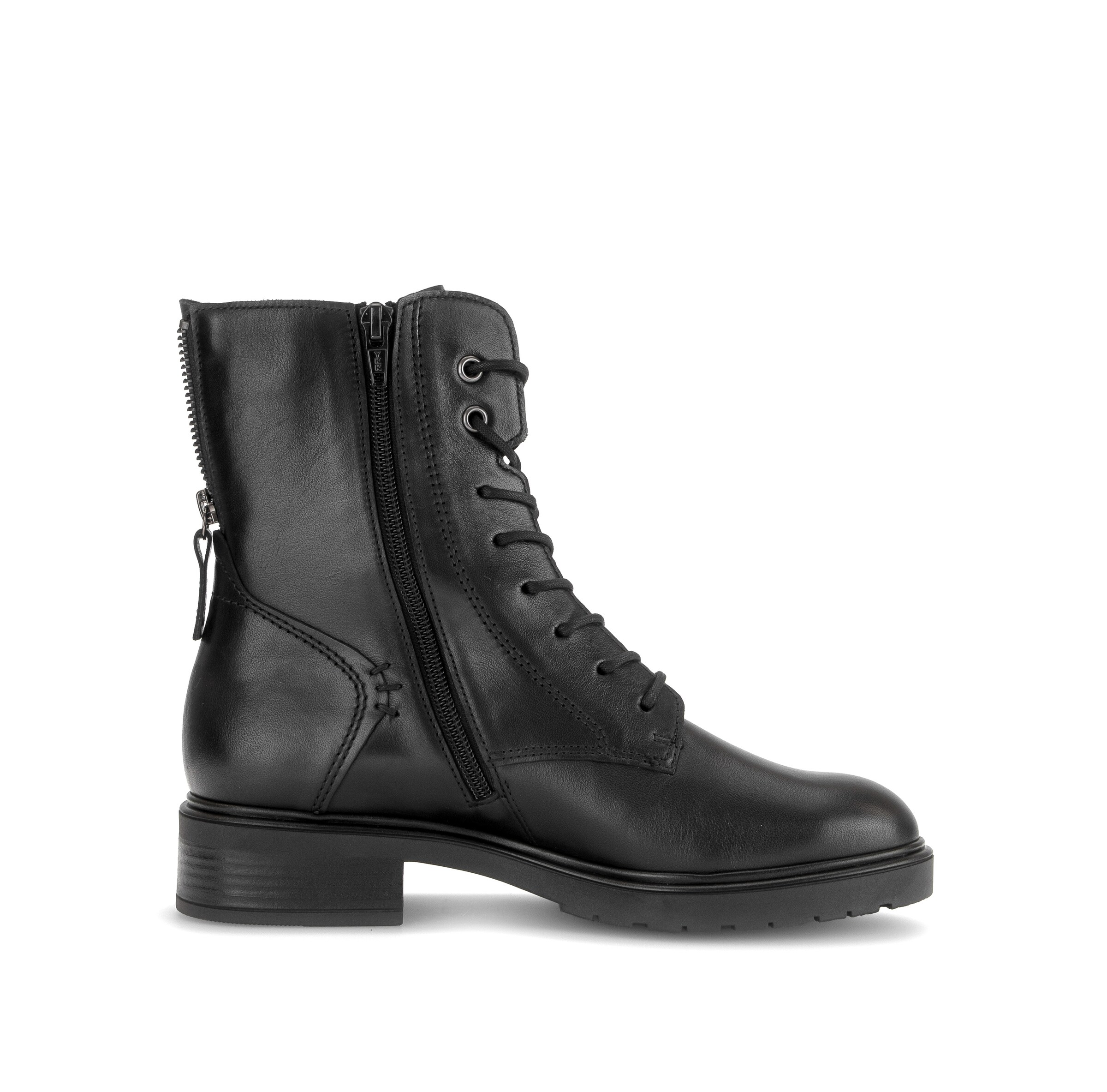 GABOR Lace-Up Ankle Boots in Black