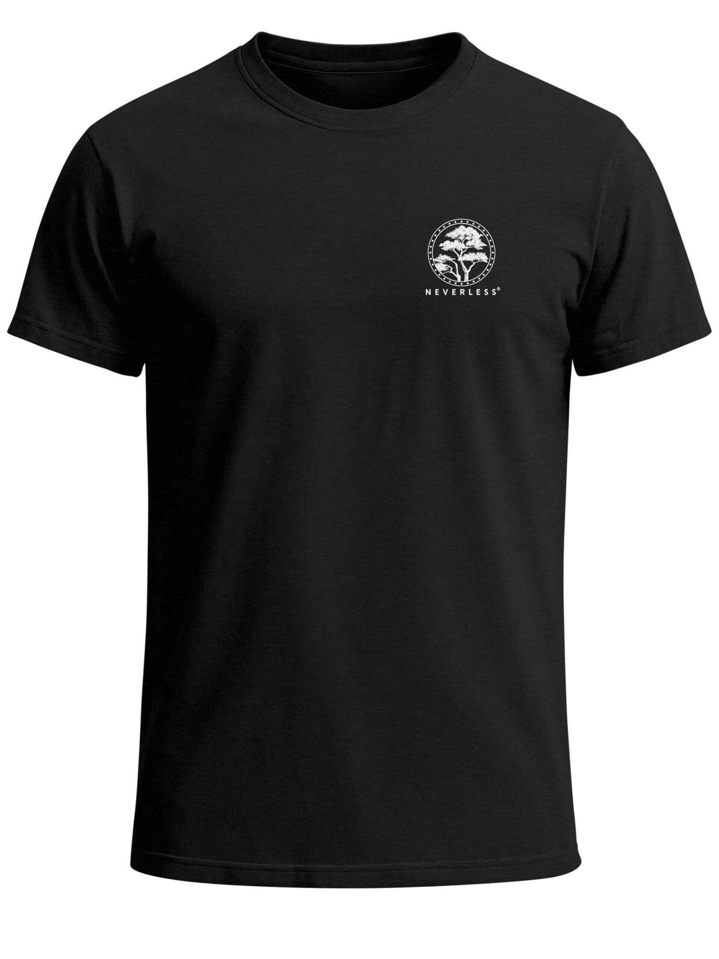 Neverless Shirt 'Japan Kompass' in Black