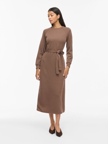 VILA Knit dress 'VIEMMY' in Brown