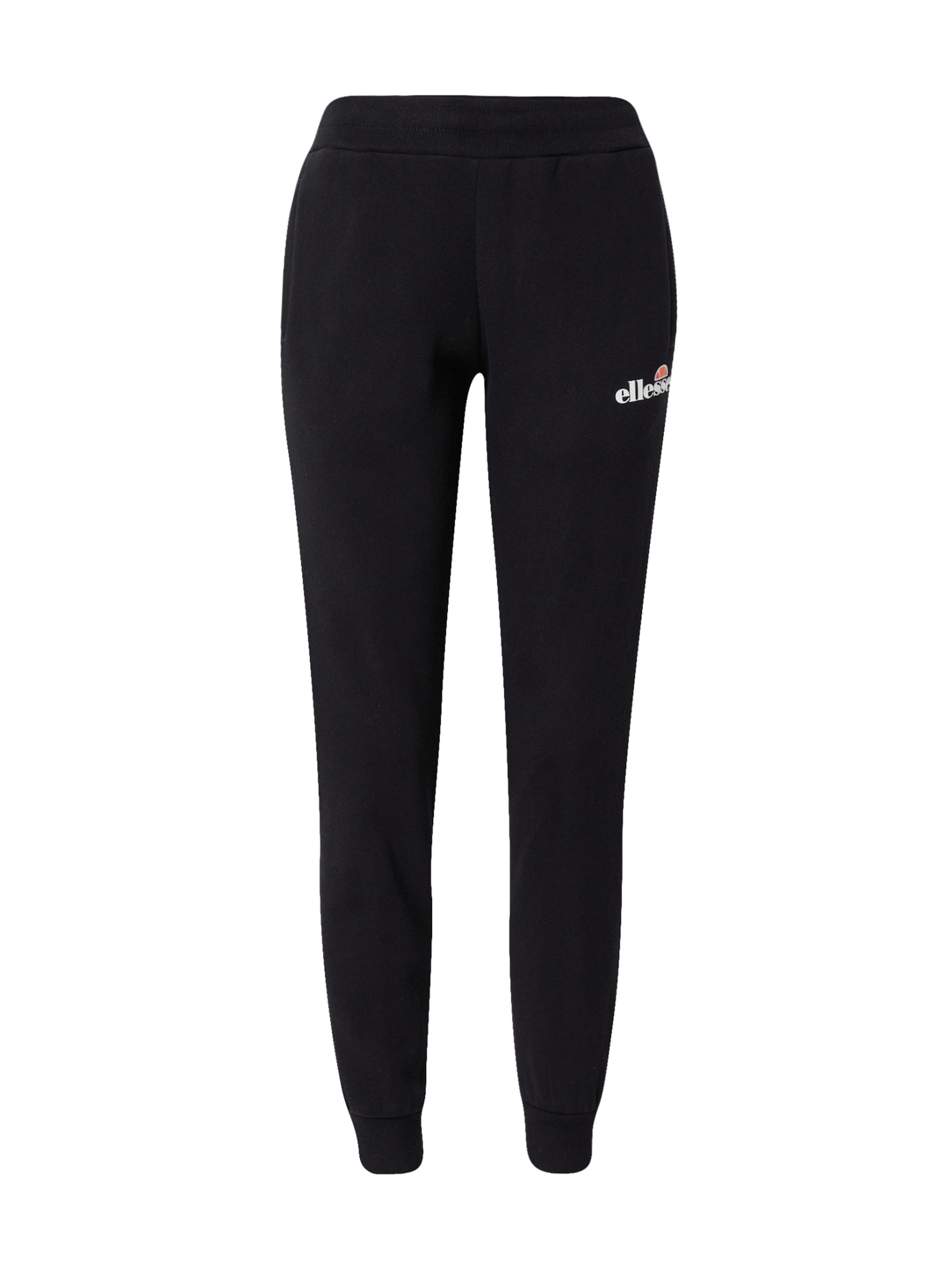ELLESSE Tapered Παντελόνι 'Hallouli' σε μαύρο: μπροστά