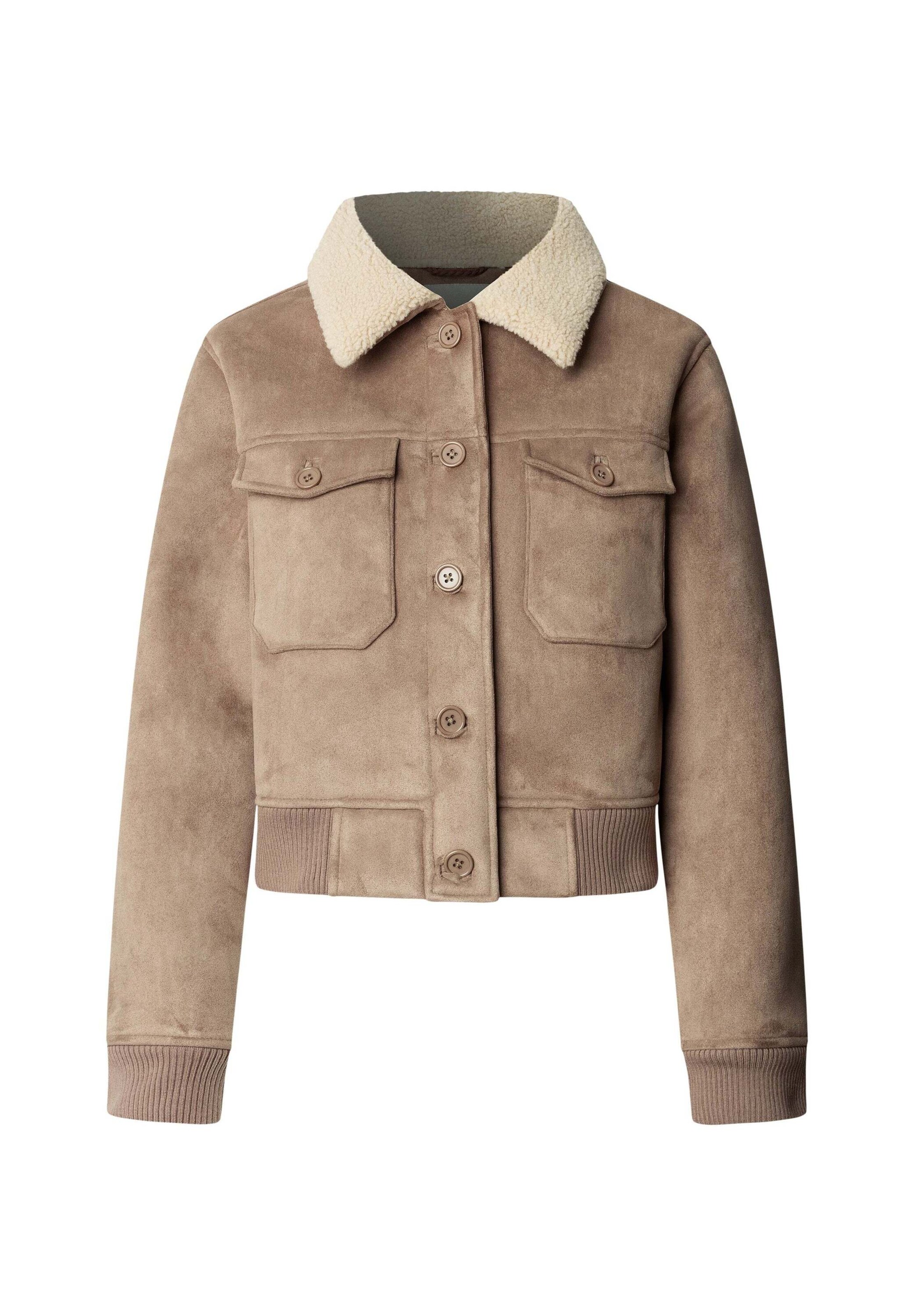 Pepe Jeans Tussenjas ' NINA ' in Beige: voorkant