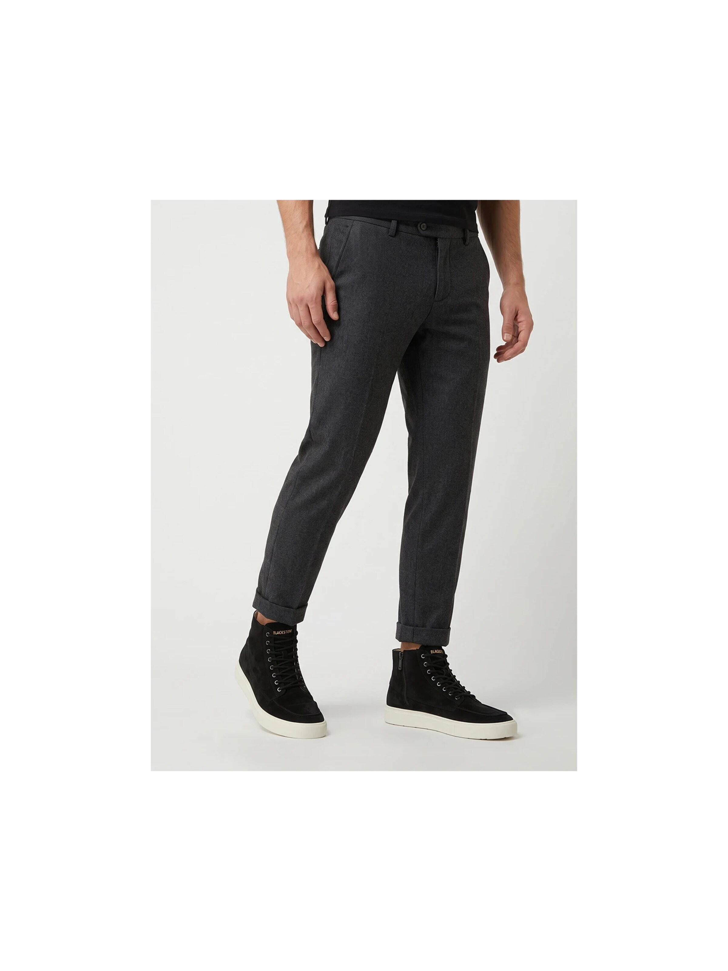 Sneaker alta 'RUBY EERO - ZIPPER' di BLACKSTONE in nero