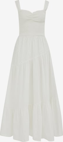 Rochie de vară de la WE Fashion pe alb: față