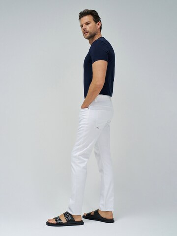 Salsa Jeans Slim fit Chino trousers 'Slim' in White
