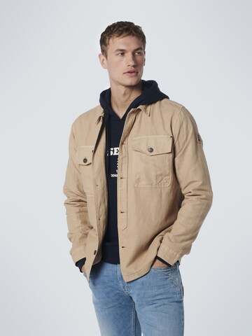 No Excess Tussenjas in Beige: voorkant