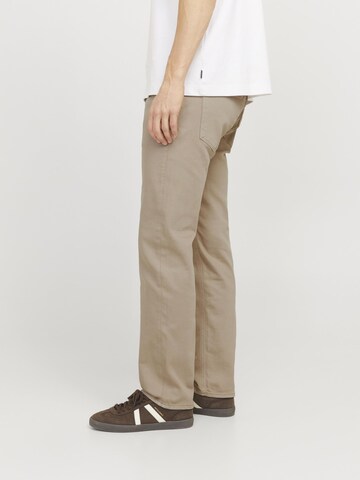 JACK & JONES Regular Jeans 'JJIClark JJEvan' in Beige