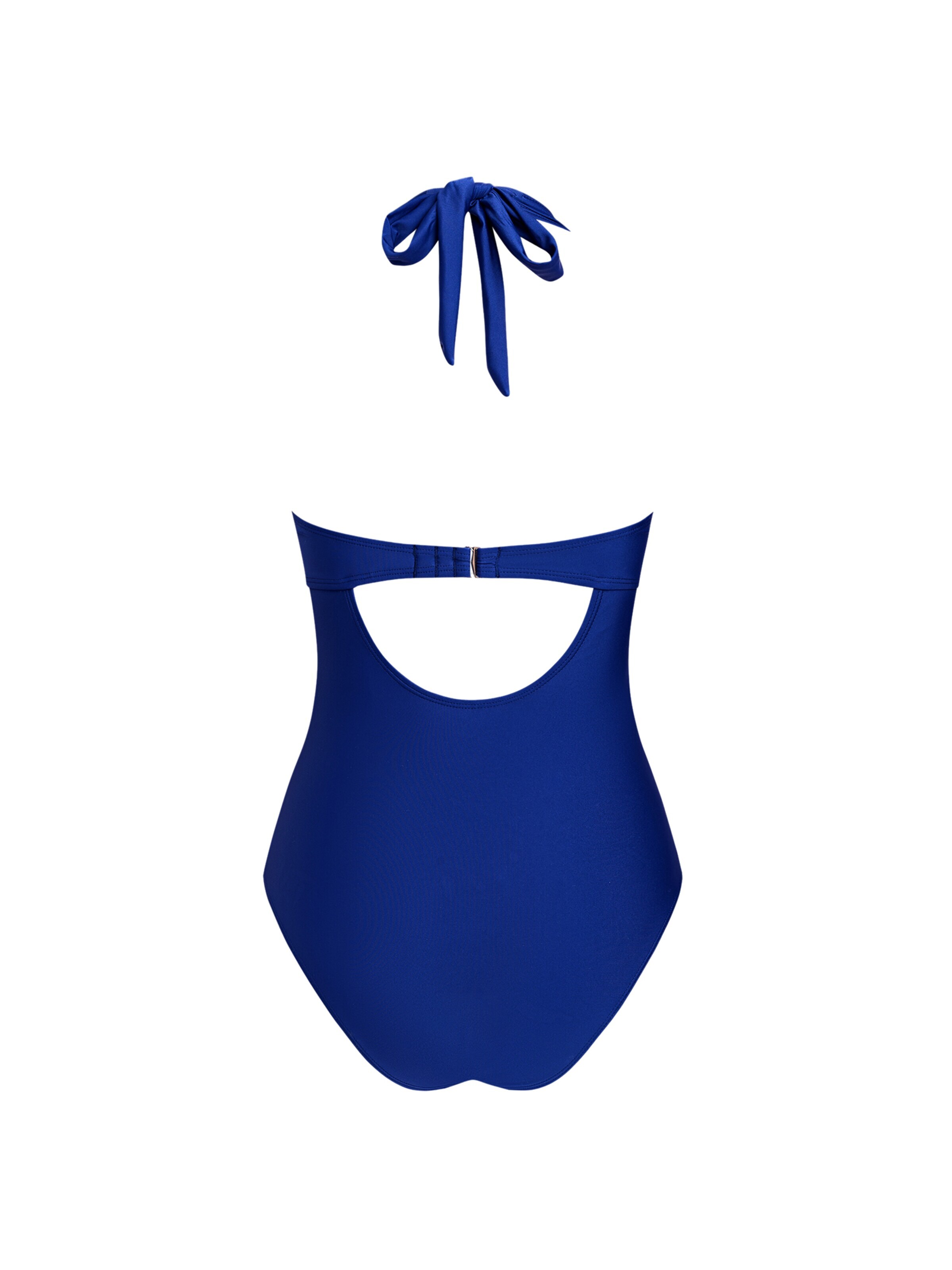 Cupshe Balconette Swimsuit 'Halterneck' in Blue