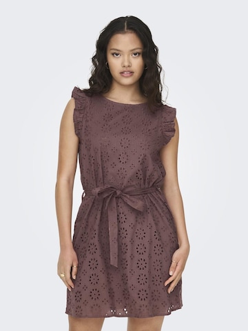 JDY Dress in Brown: front