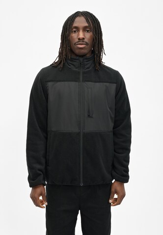 Cleptomanicx Fleece jas in Zwart: voorkant