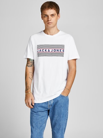 JACK & JONES - Camiseta 'Corp' en blanco: frente
