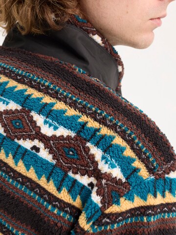 hydroponic - Jersey 'Hydroponic Oversized Rumble Half-Zip Fleece Sweatshirt' en marrón