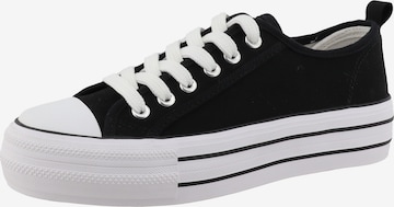 Baskets basses TOM TAILOR en noir : devant