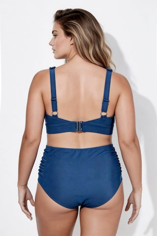 Ulla Popken T-shirt Bikini in Blauw