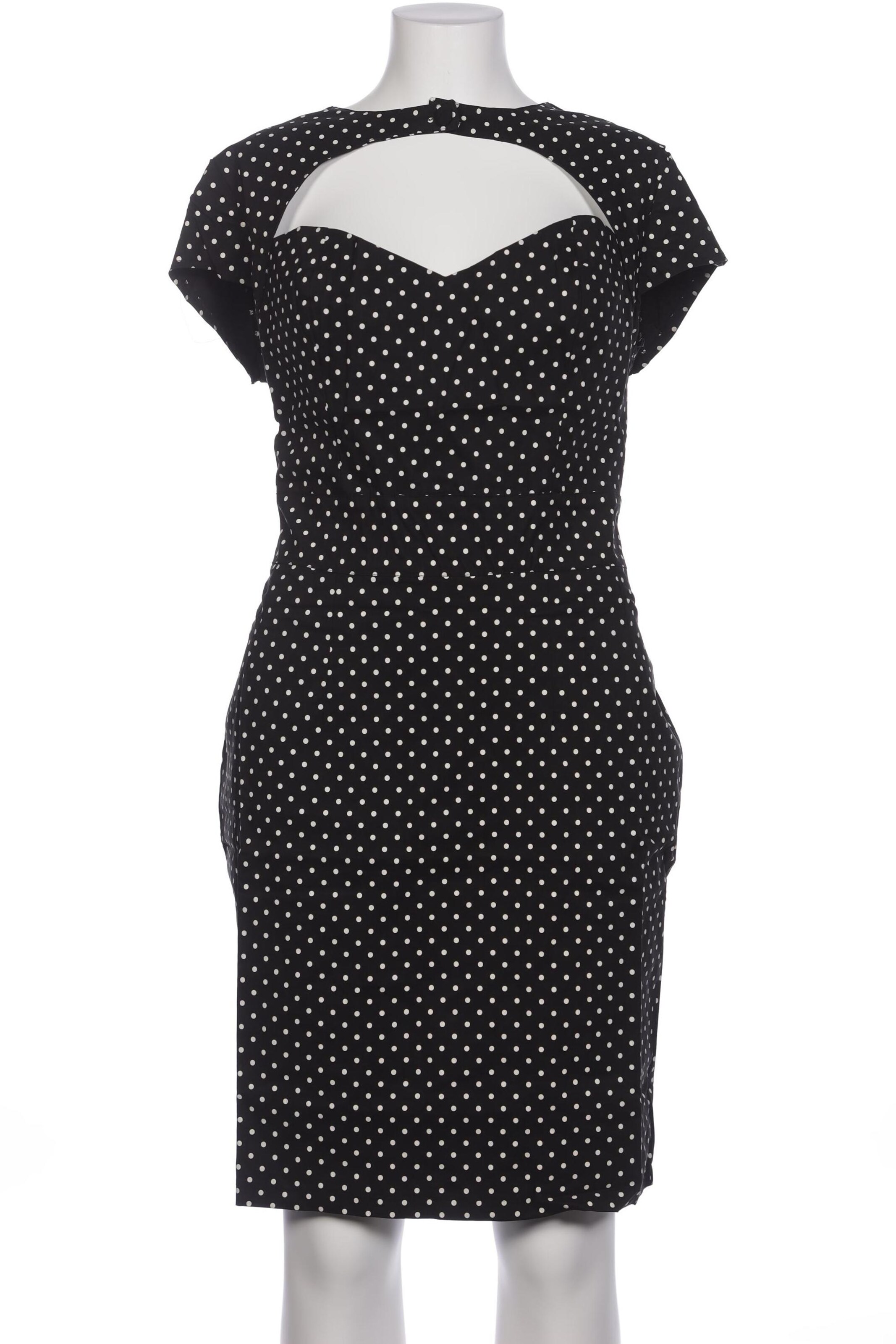 Hell Bunny Kleid XXXL in Schwarz: Vorderseite